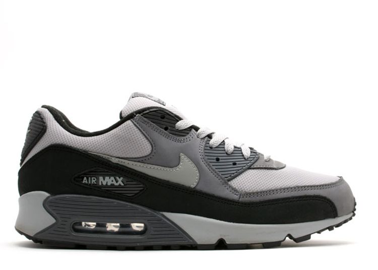 Air Max 90 Leather - Nike - 302519 003 - medium grey/black-light ...