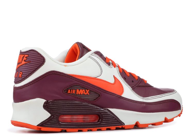 Air Max 90 Leather - Nike - 302519 181 - sail/orange blaze-deep garnet |  Flight Club