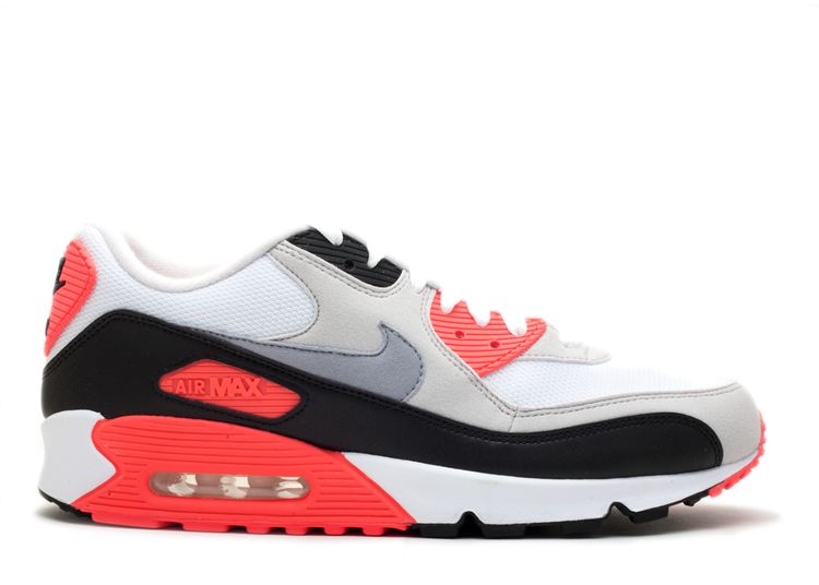 Air Max 90 'Infrared' 2010 - Nike - 325018 107 - white/cement  grey-infrared-blk | Flight Club