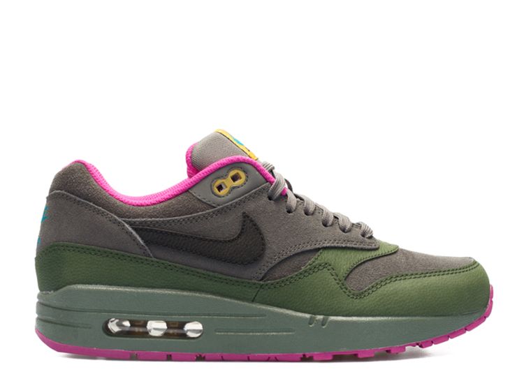 Air Max 1 Leather 'Pewter Carbon Green 