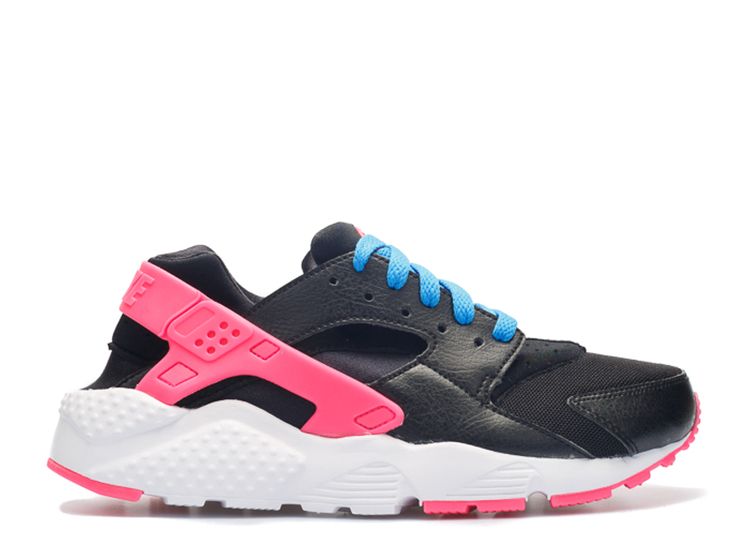 pink black and blue huaraches