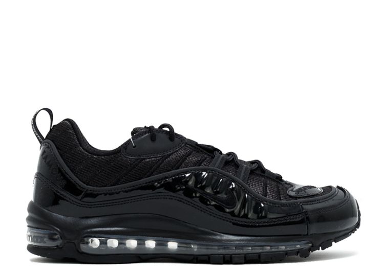 Supreme X Air Max 98 'Black' - Nike - 844694 001 - black/black-varsity red  | Flight Club