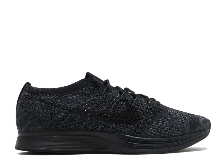 nike flyknit racers triple black