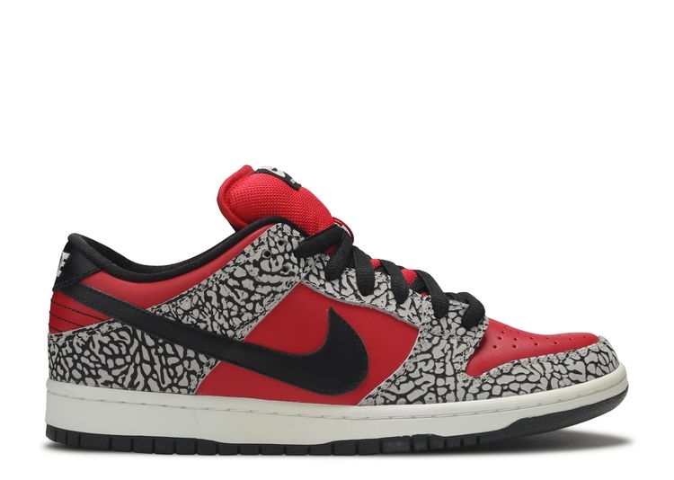 Supreme X Dunk Low Premium SB 'Red Cement' - Nike - 313170 600