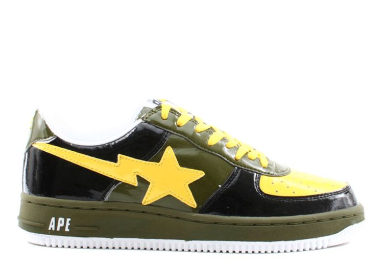 Bapesta FS 001 Low 'Black Yellow' 2005 - BAPE - 561 - black/yellow ...