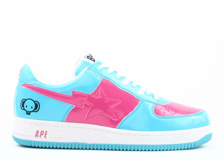 Bapesta FS 001 Low 'Light Blue Pink' - BAPE - 678 - blue/pink | Flight Club