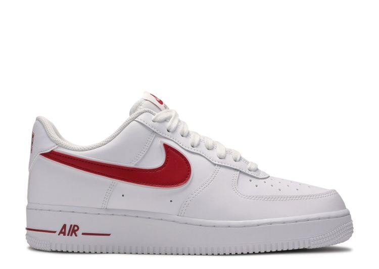 nike air force 1 low red and white