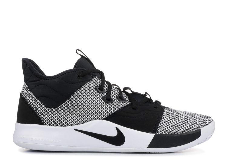 nike pg 3 black white