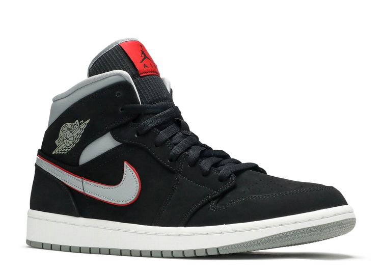 aj1 mid black grey