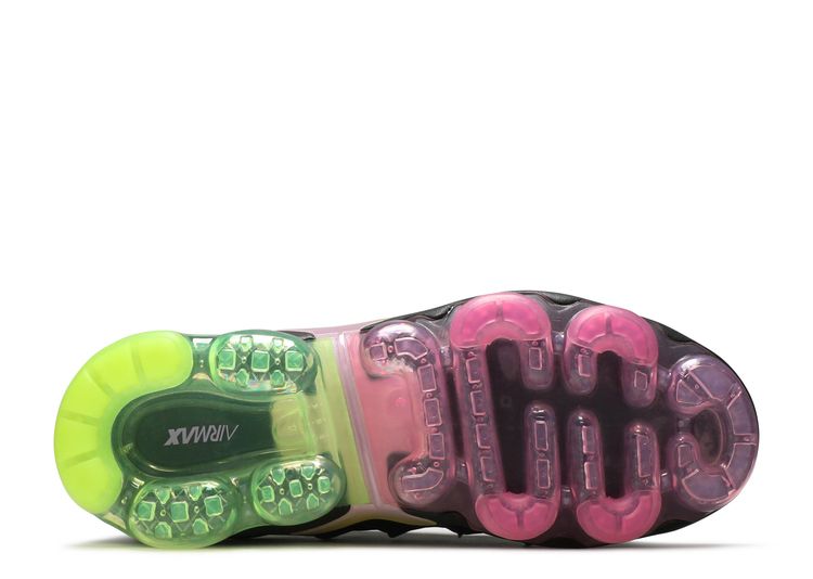 black pink and green vapormax plus