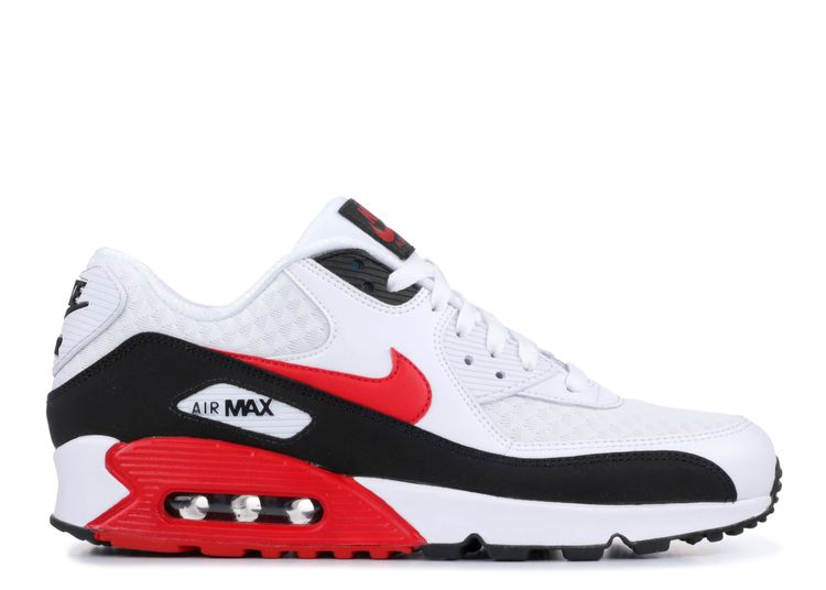 air max 90 white black red