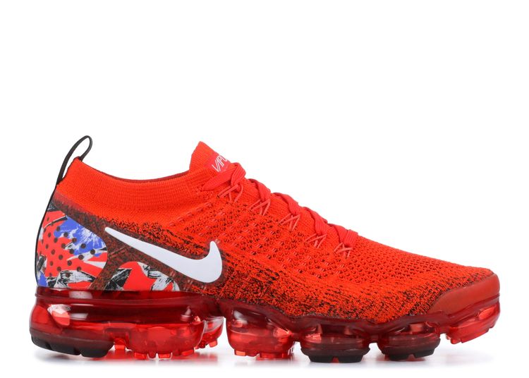 red nike air vapormax flyknit 2