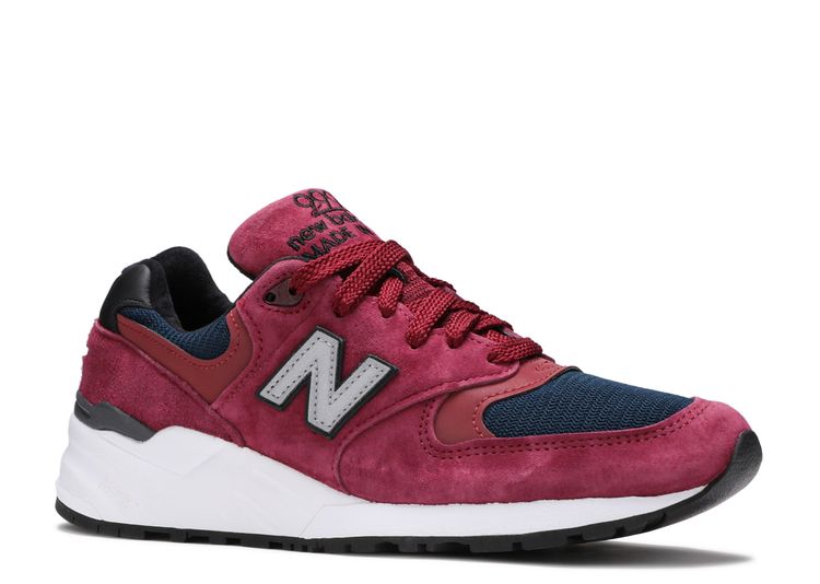 new balance 999 made in the usa - burgundy/navy