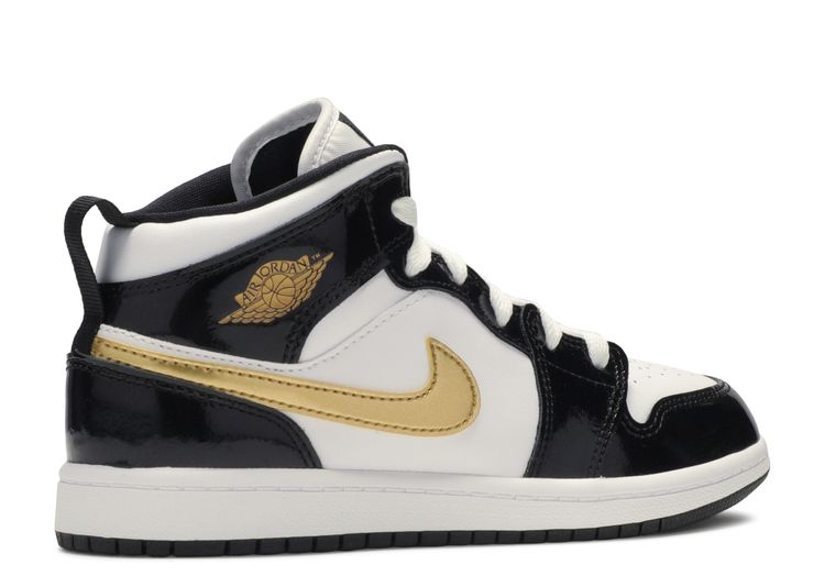 black and gold air jordan 1 mid