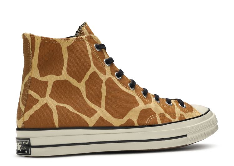 Chuck 70 High 'Giraffe Print' - Converse - 163410C - flax/brown/egret ...