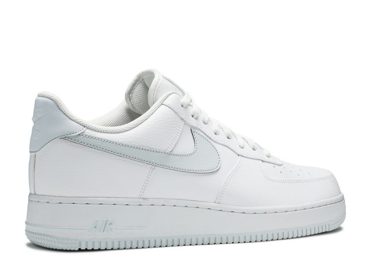 white and silver air force ones