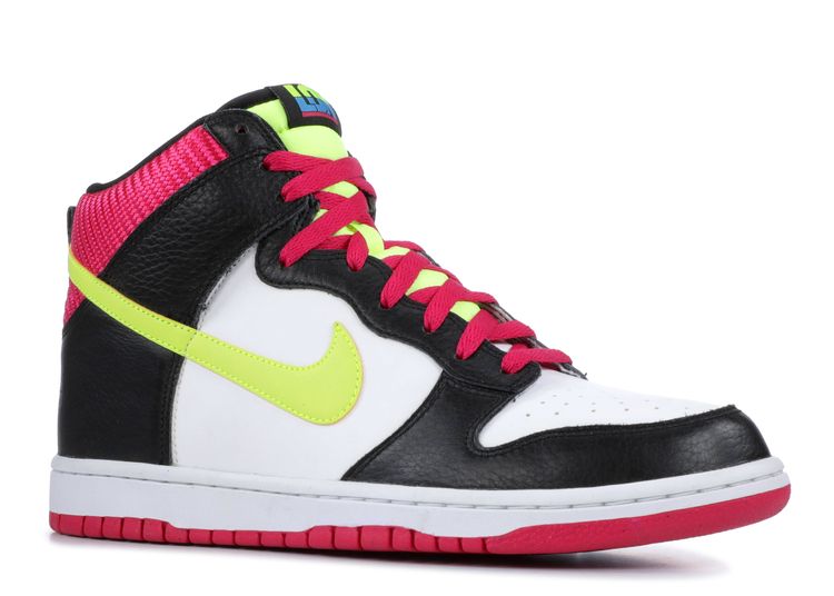Dunk High - Nike - 317982 127 - white/volt-black-fireberry 