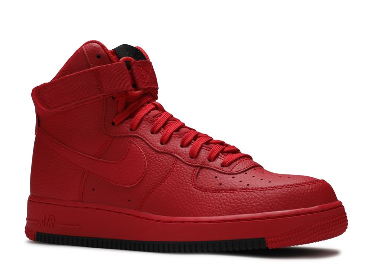 Nike Air Force 1 High Shoes Red/Red/Black Size 9.5