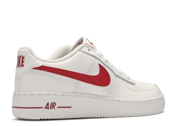 air force 1 white and gym red