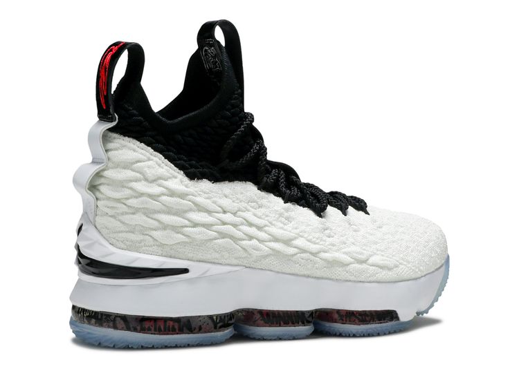 lebron 15 white black