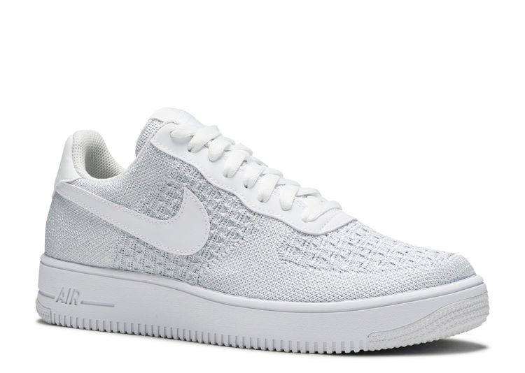 nike air force one flyknit 2.0 white pure platinum