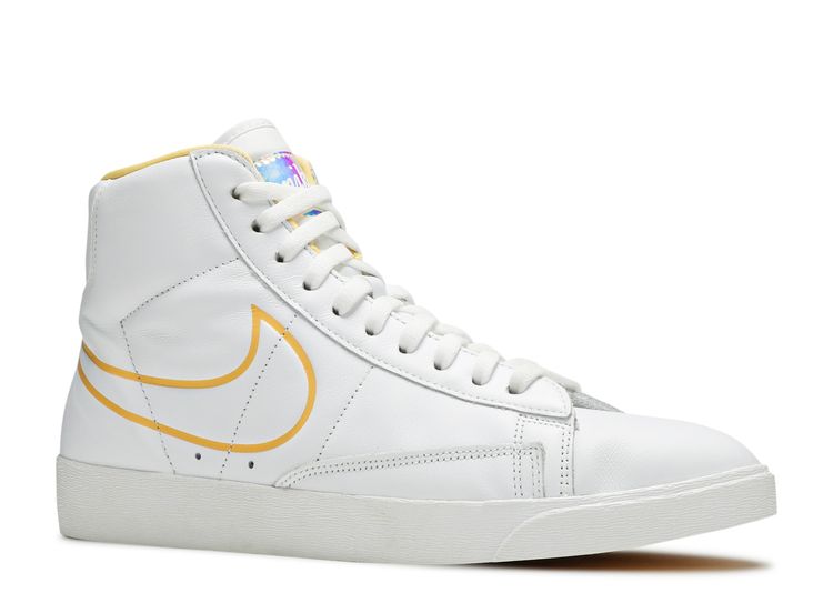 nike blazer mid white topaz gold