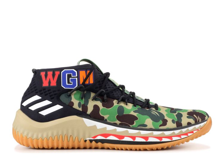Bape X Dame 4 �Green Camo� Adidas AP99742 pantone