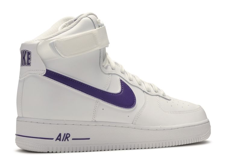 purple and white air forces