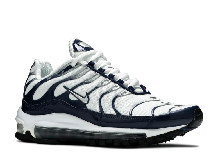 nike air max 97 plus white navy