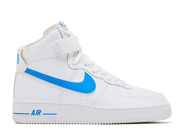 all blue air force ones high top