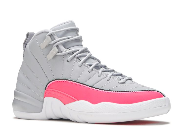 jordan 12 pink and grey