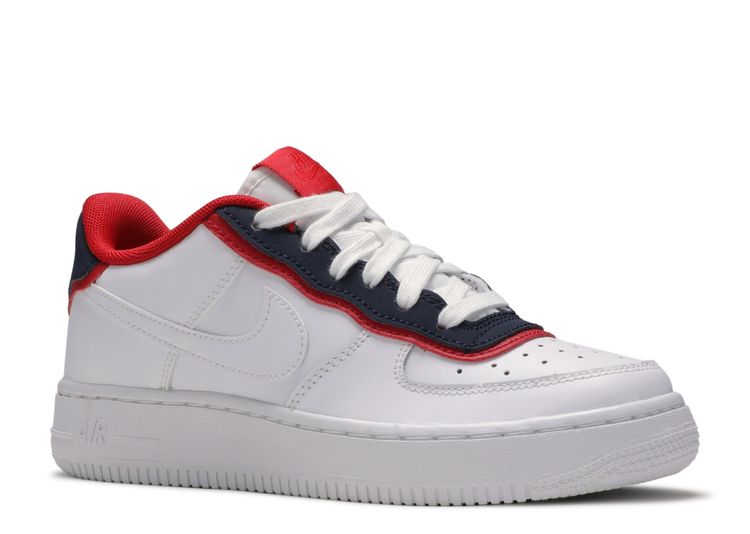 nike air force 1 low white obsidian red