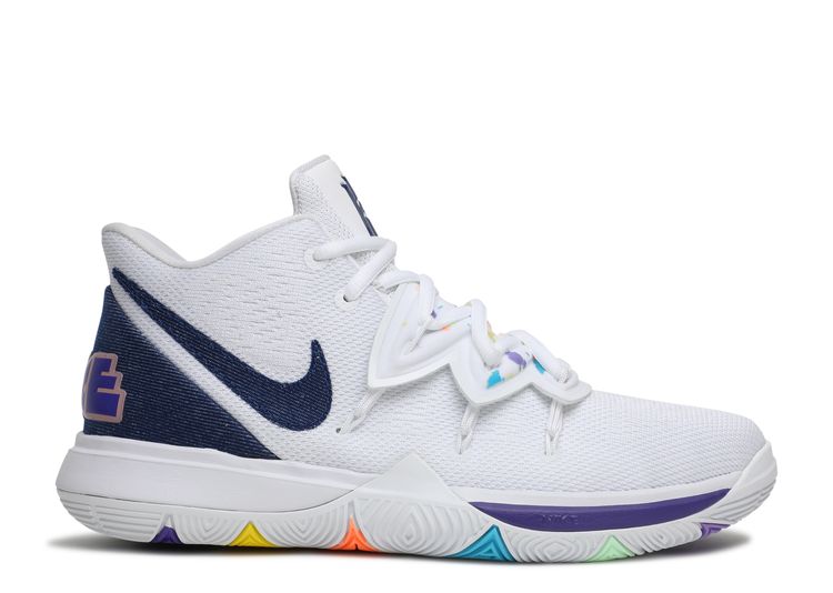 Latest Nike Kyrie 5 University Red Blue Volt New Year Deals Price