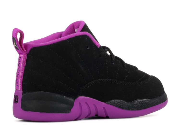 jordan 12 black and purple
