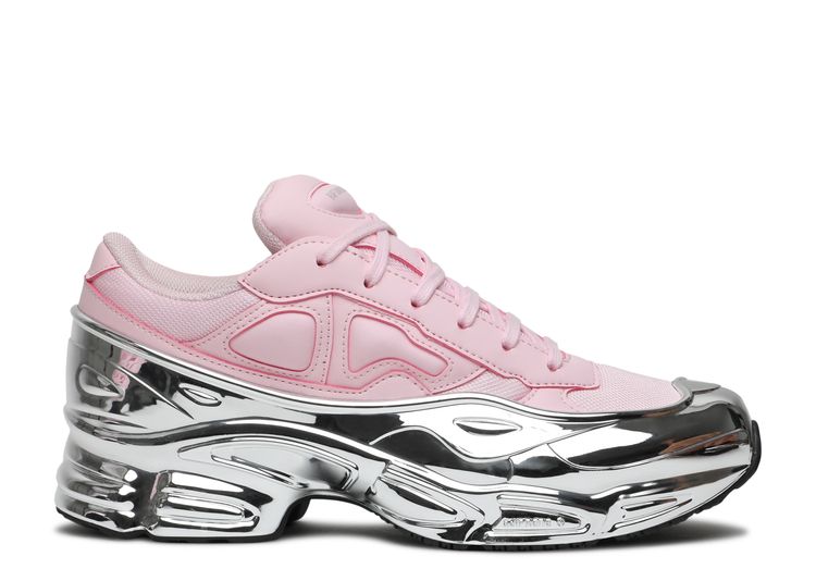 raf simons sneakers pink and silver