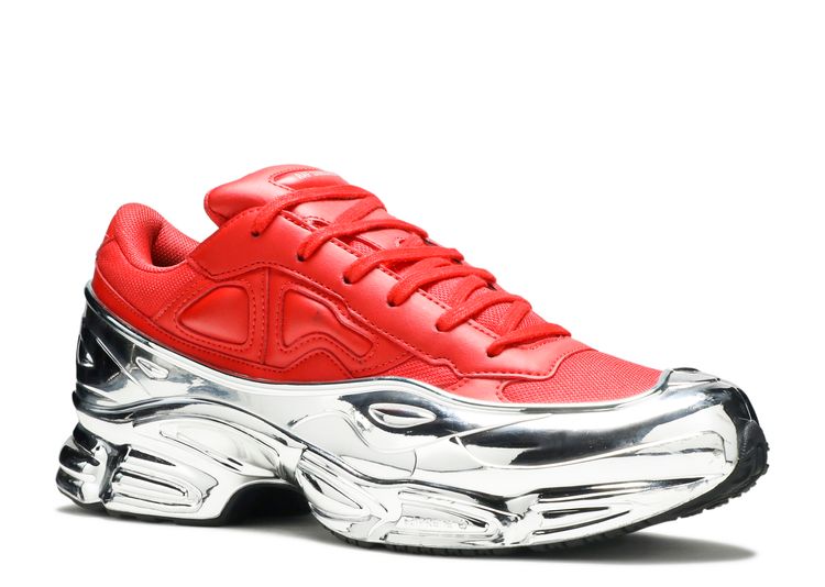 red and silver raf simons shoes