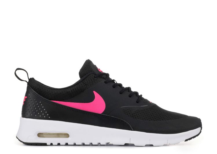 girls black and pink nike air max thea