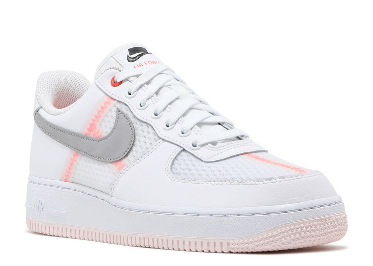 air force 1 low transparent white grey