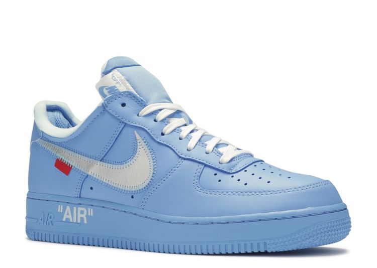 baby blue off white air force 1
