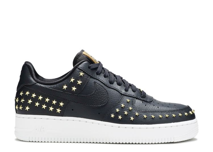 black nike air force 1 with stars