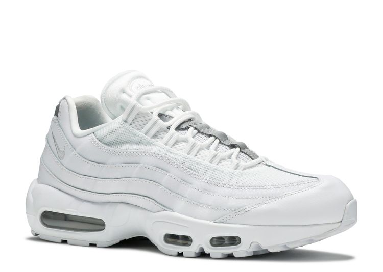air max white and silver