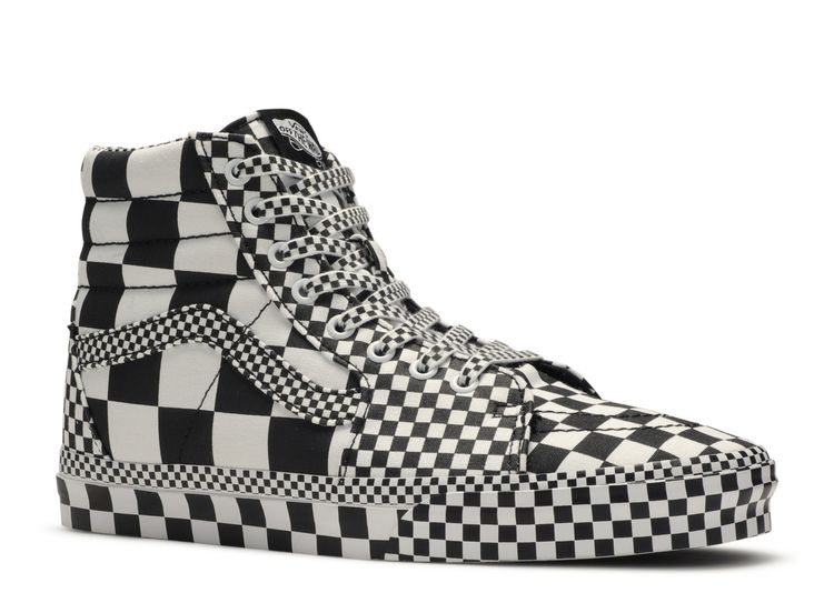 all over checkerboard vans high tops