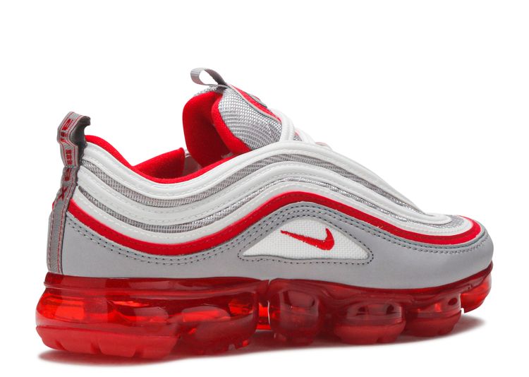 red and grey vapormax 97