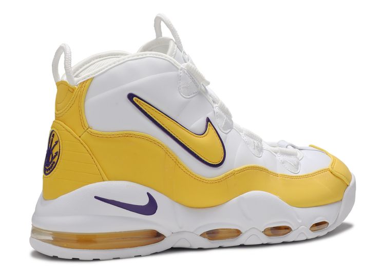 nike air max uptempo 95 white/yellow men's shoes
