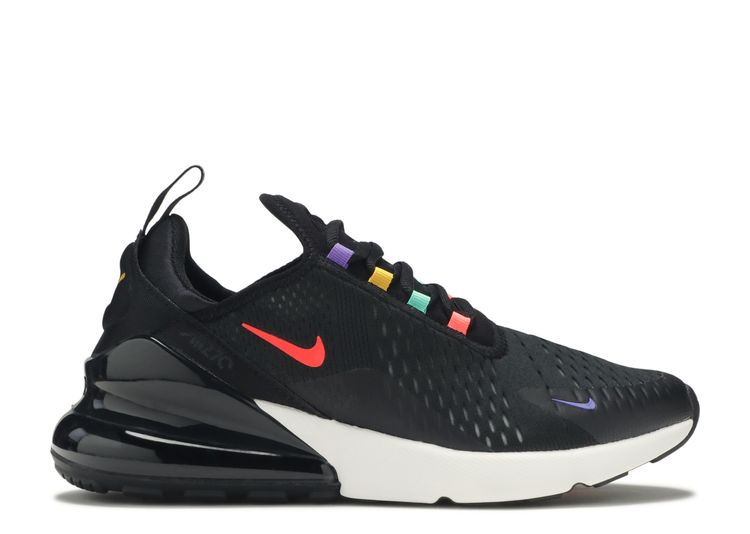 black and colorful air max