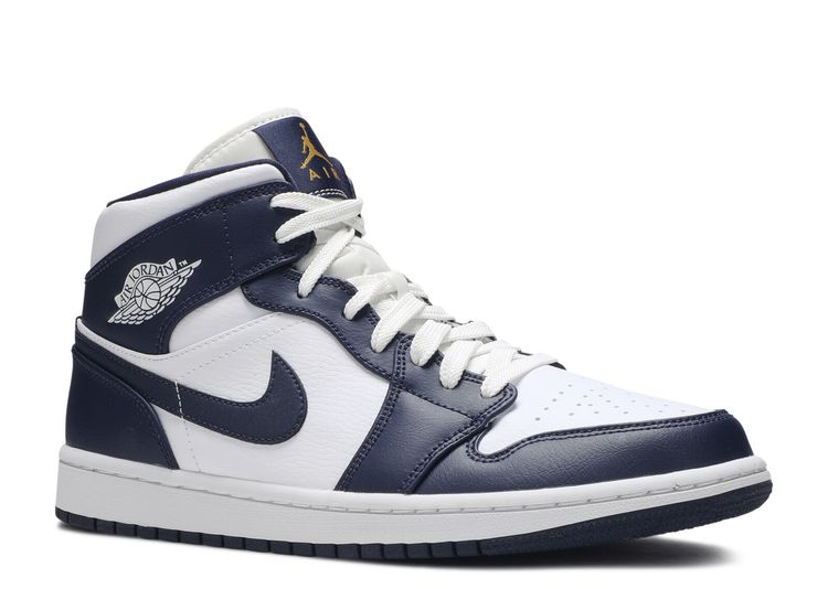 jordan 1 mid white obsidian