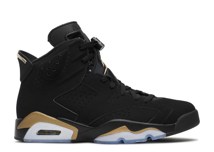 jordan retro 6 black and gold