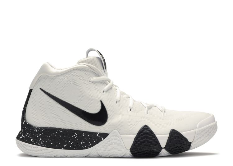 kyrie 4 white and black