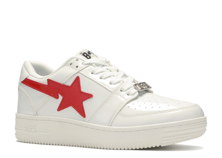 Bapesta red white Clearance
