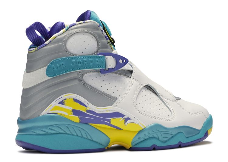 jordan white aqua